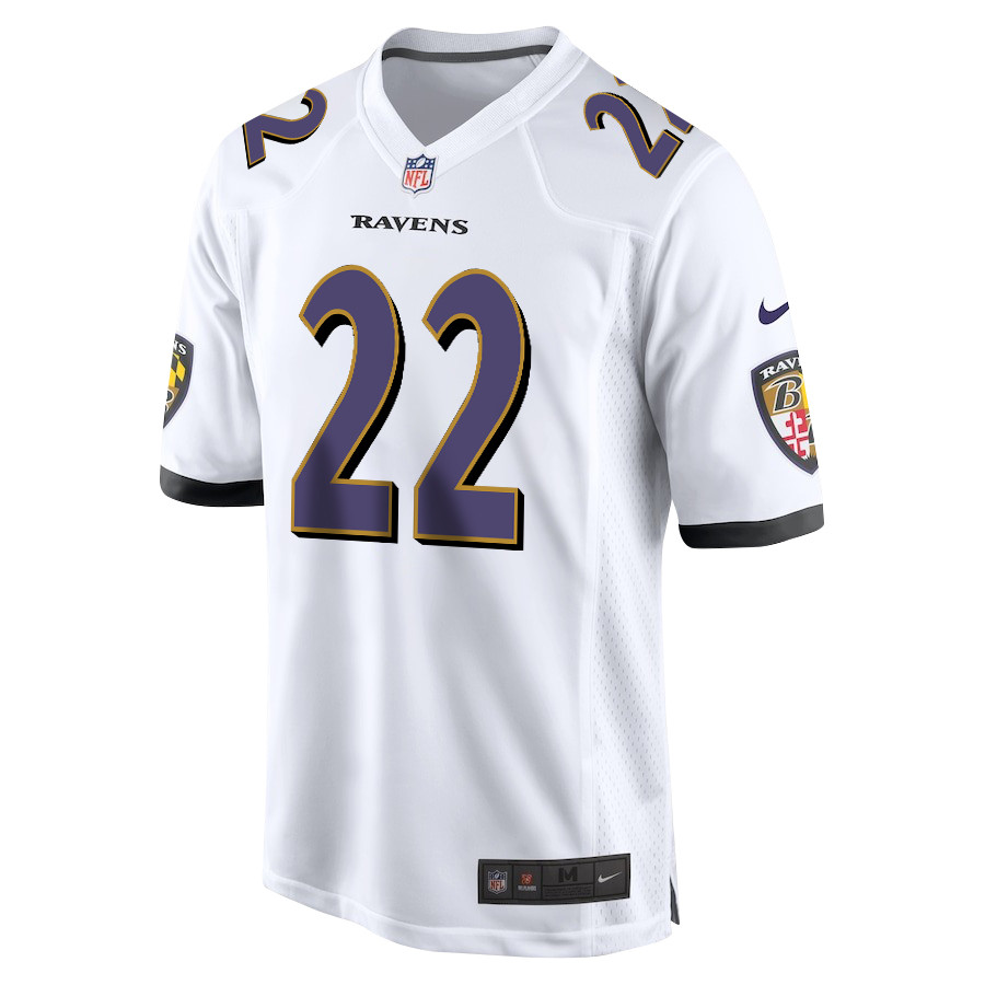 Alternative view of Derrick Henry #22 Baltimore Ravens Game Jersey - Men's | White