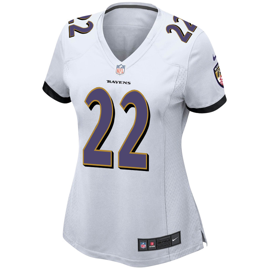 Alternative view of Derrick Henry #22 Baltimore Ravens Game Jersey - Women's | White