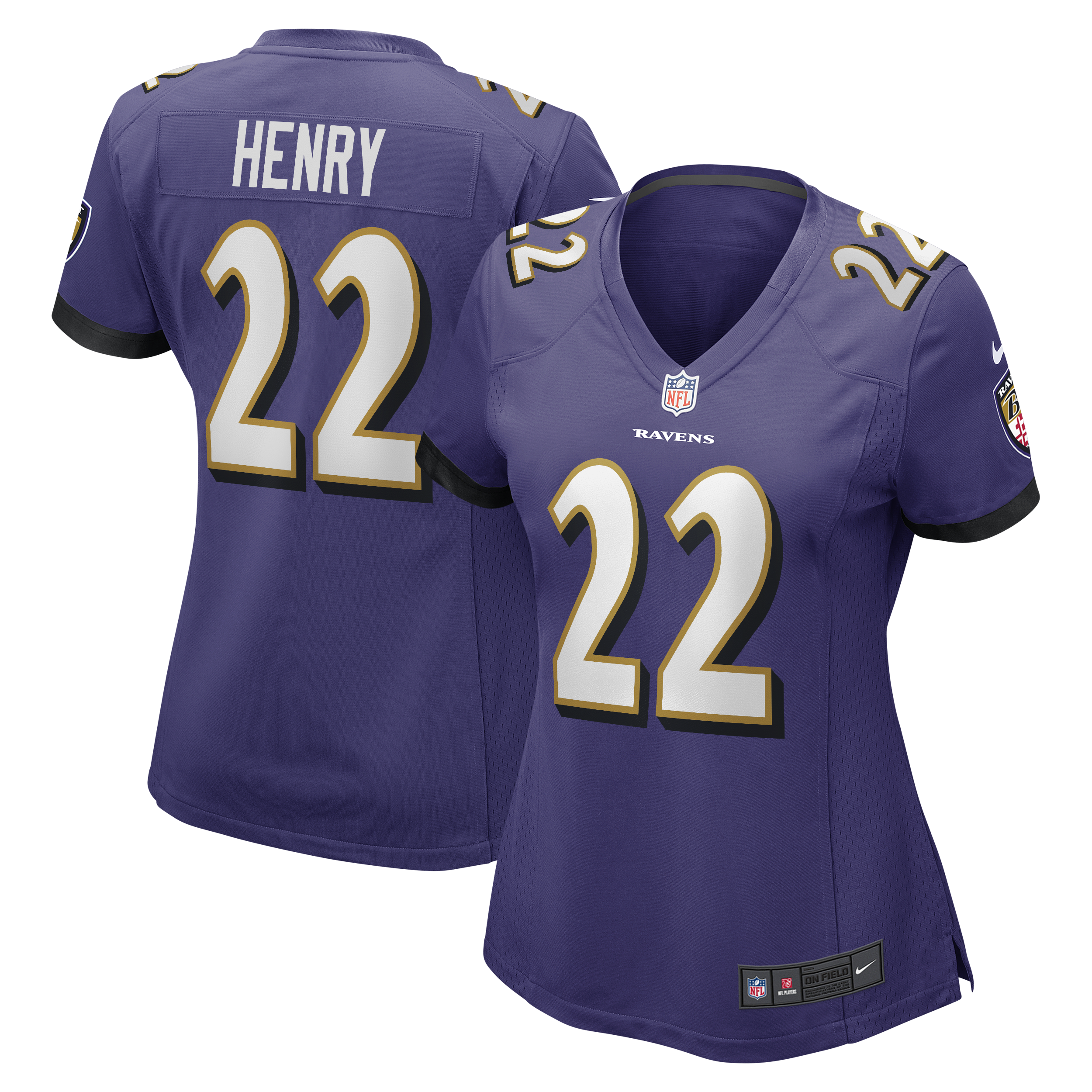 Derrick Henry Baltimore Ravens Game Jersey - Women's
