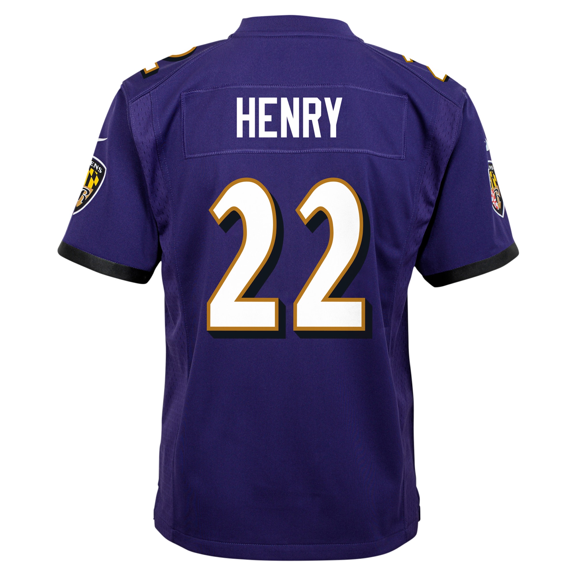 Derrick Henry Baltimore Ravens Game Jersey - Youth - Image 3