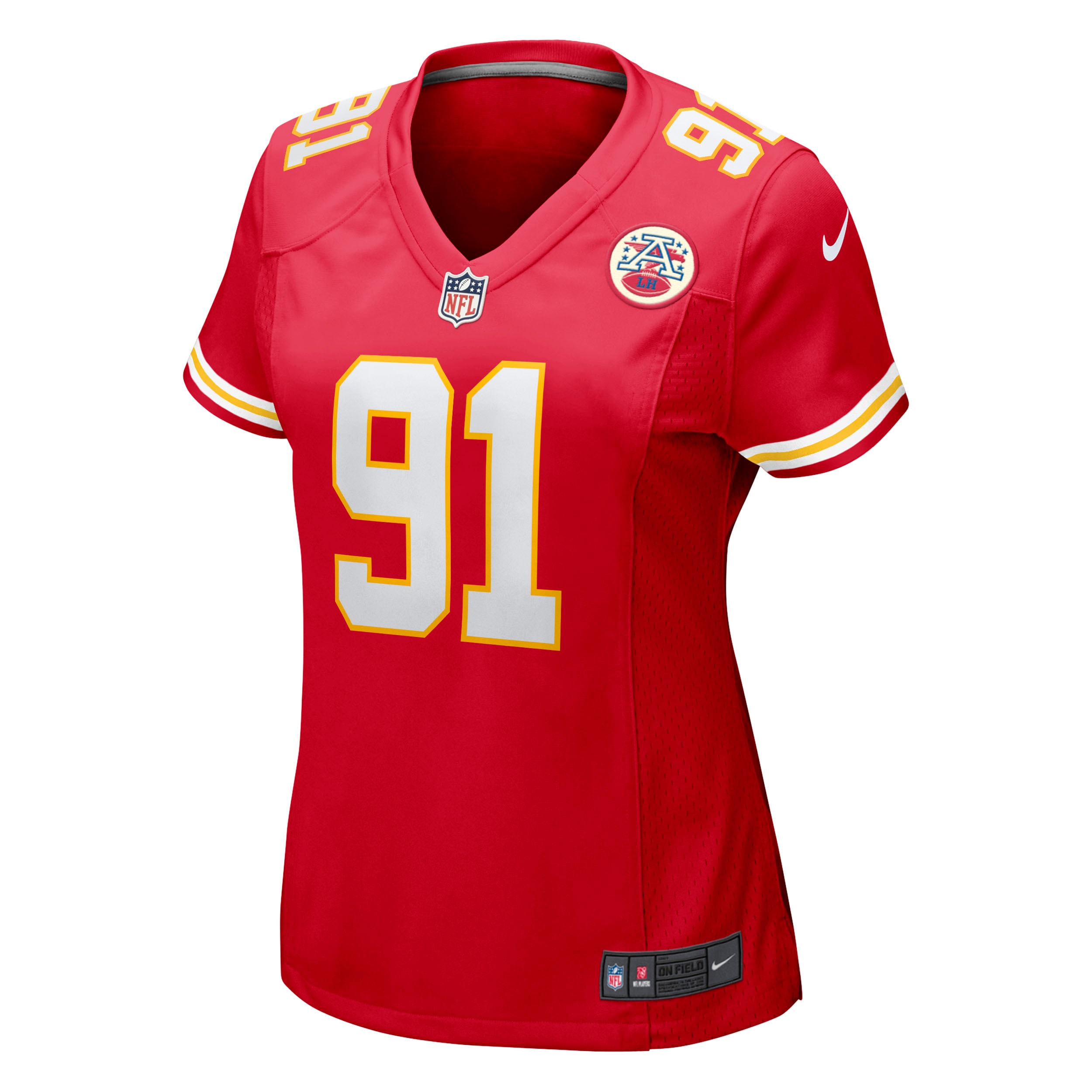 Alternative view of Derrick Nnadi Kansas City Chiefs Game Jersey - Women's