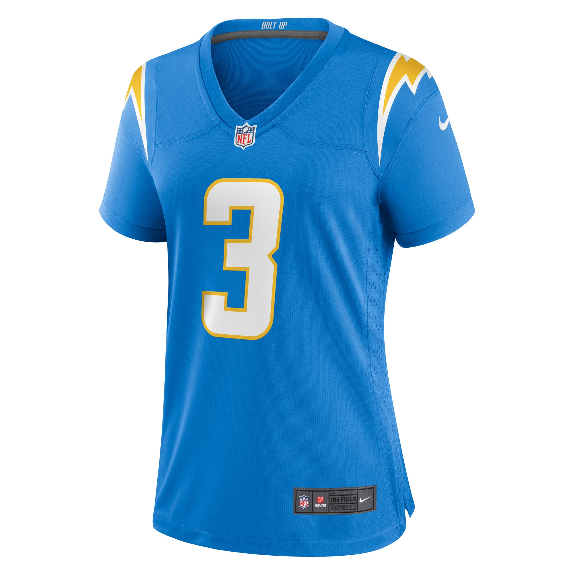 Alternative view of Derwin James Jr. Los Angeles Chargers Game Jersey - Women's