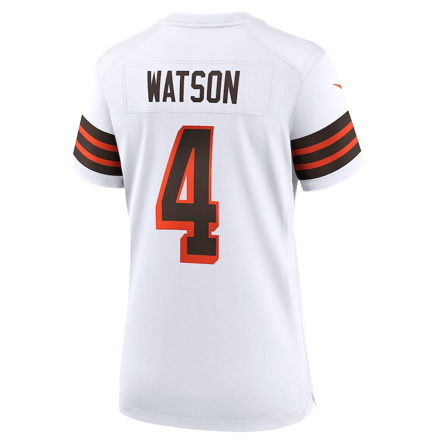 Deshaun Watson #4 Cleveland Browns Game Jersey - Women's | White - Image 3