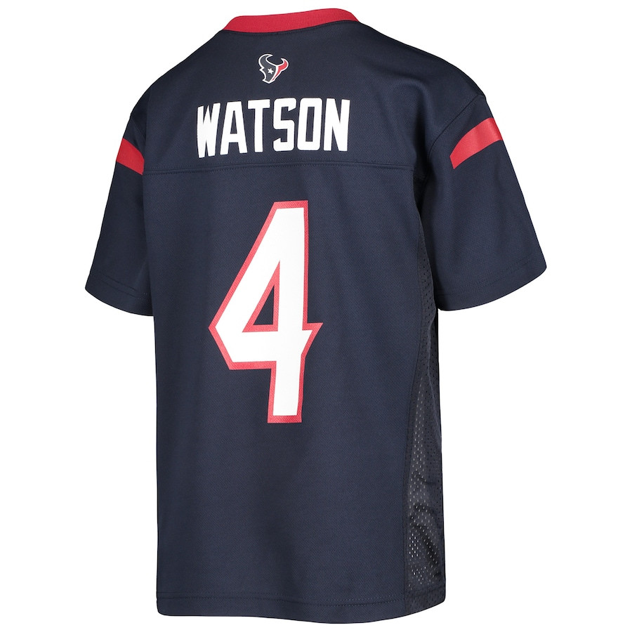 Deshaun Watson #4 Houston Texans Game Jersey - Youth | Navy - Image 3
