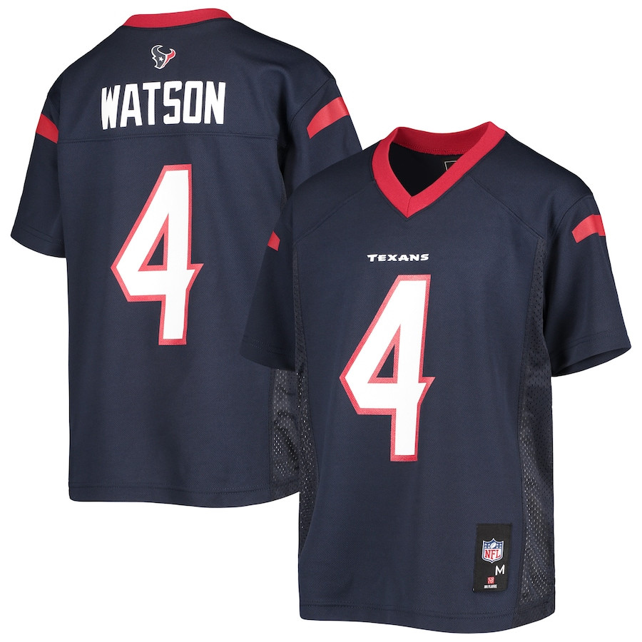 Deshaun Watson #4 Houston Texans Game Jersey - Youth | Navy