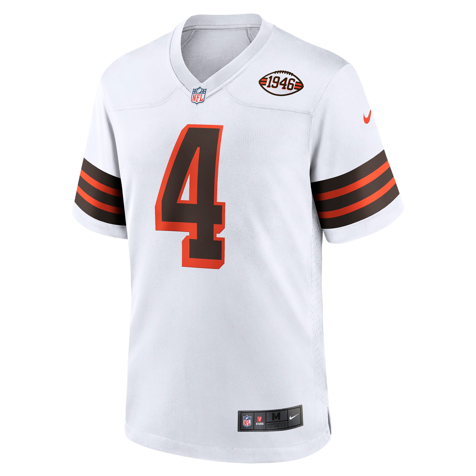 Alternative view of Deshaun Watson Cleveland Browns Alternate Game Jersey - Men's