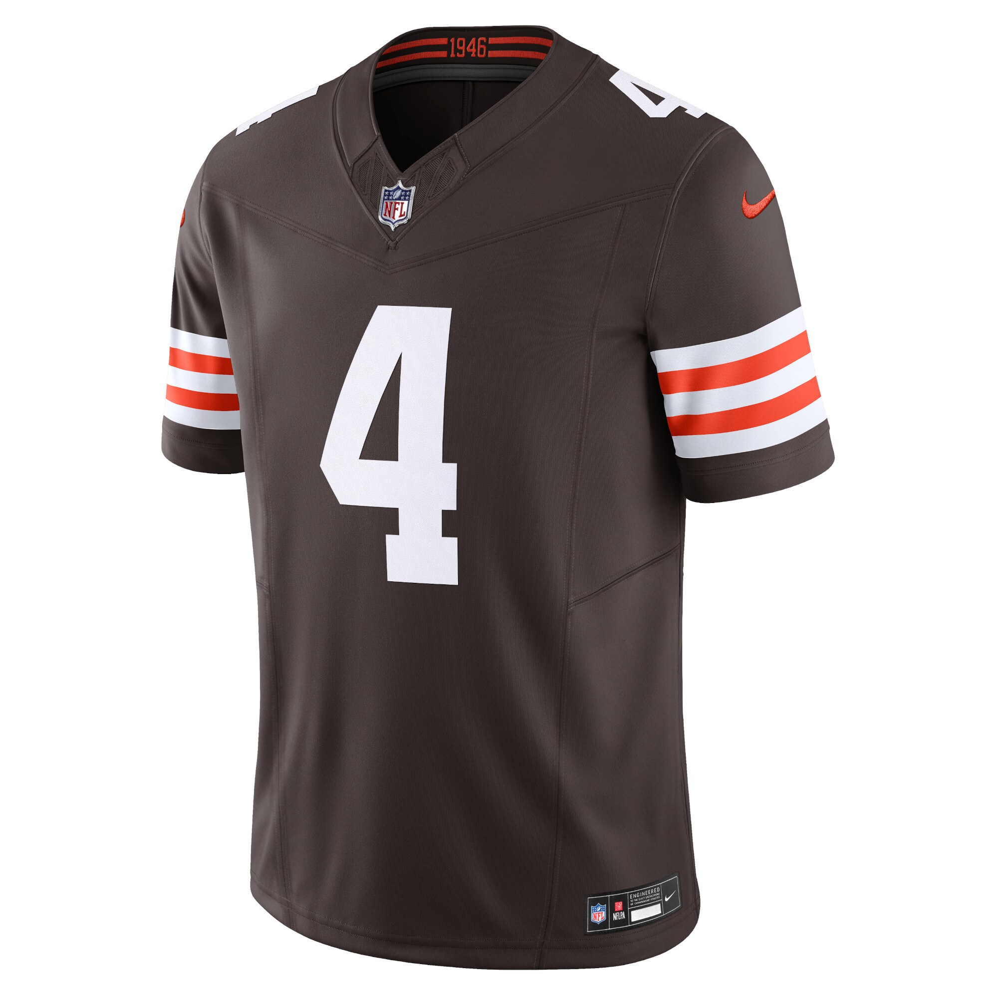 Alternative view of Deshaun Watson Cleveland Browns Vapor F.U.S.E. Limited Jersey - Men's