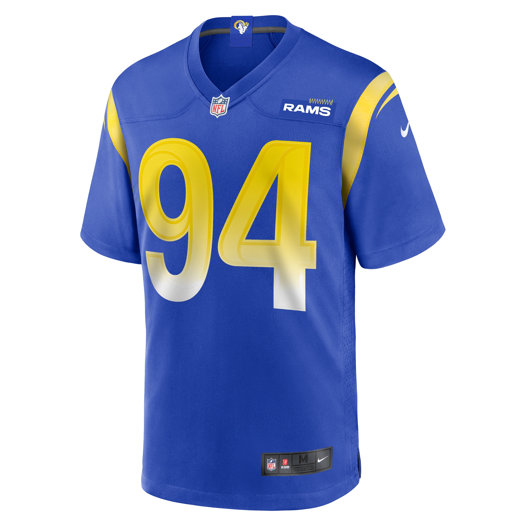 Alternative view of Desjuan Johnson Los Angeles Rams Game Jersey - Men's