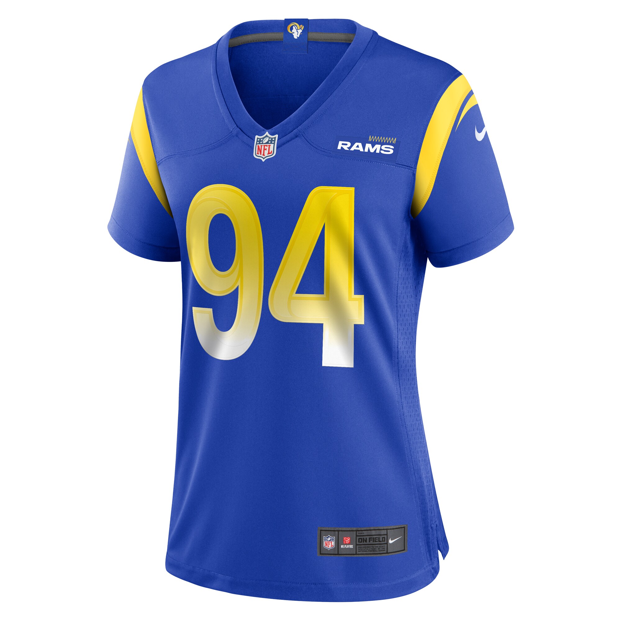 Alternative view of Desjuan Johnson Los Angeles Rams Game Jersey - Women's