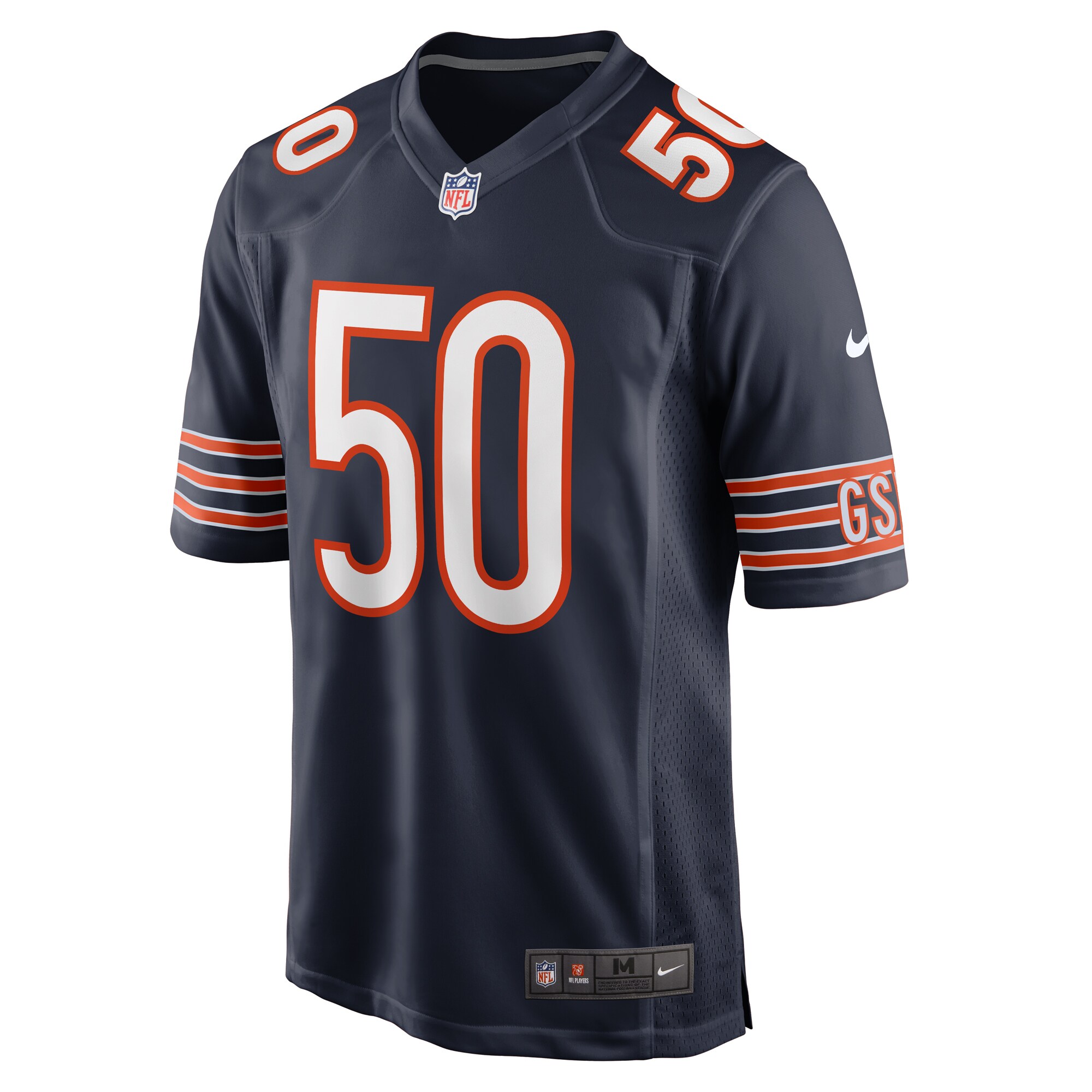 Alternative view of Deslin Alexandre Chicago Bears Game Jersey - Men's