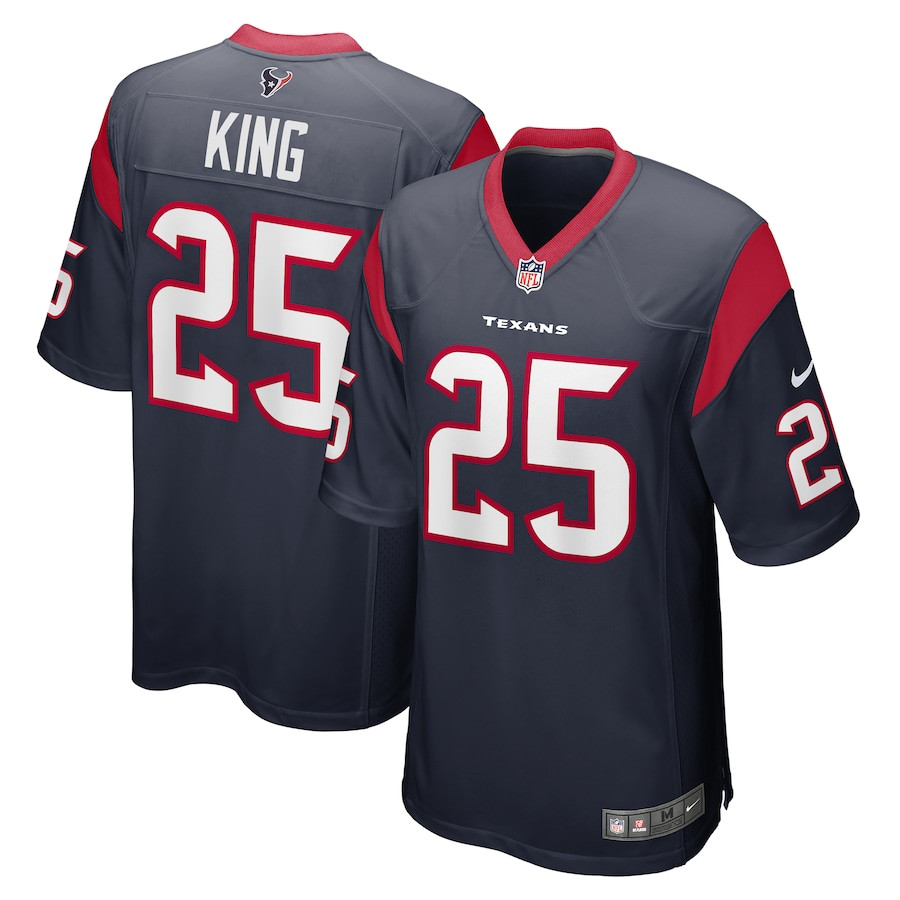 Desmond King #25 Houston Texans Game Jersey - Men's | Navy