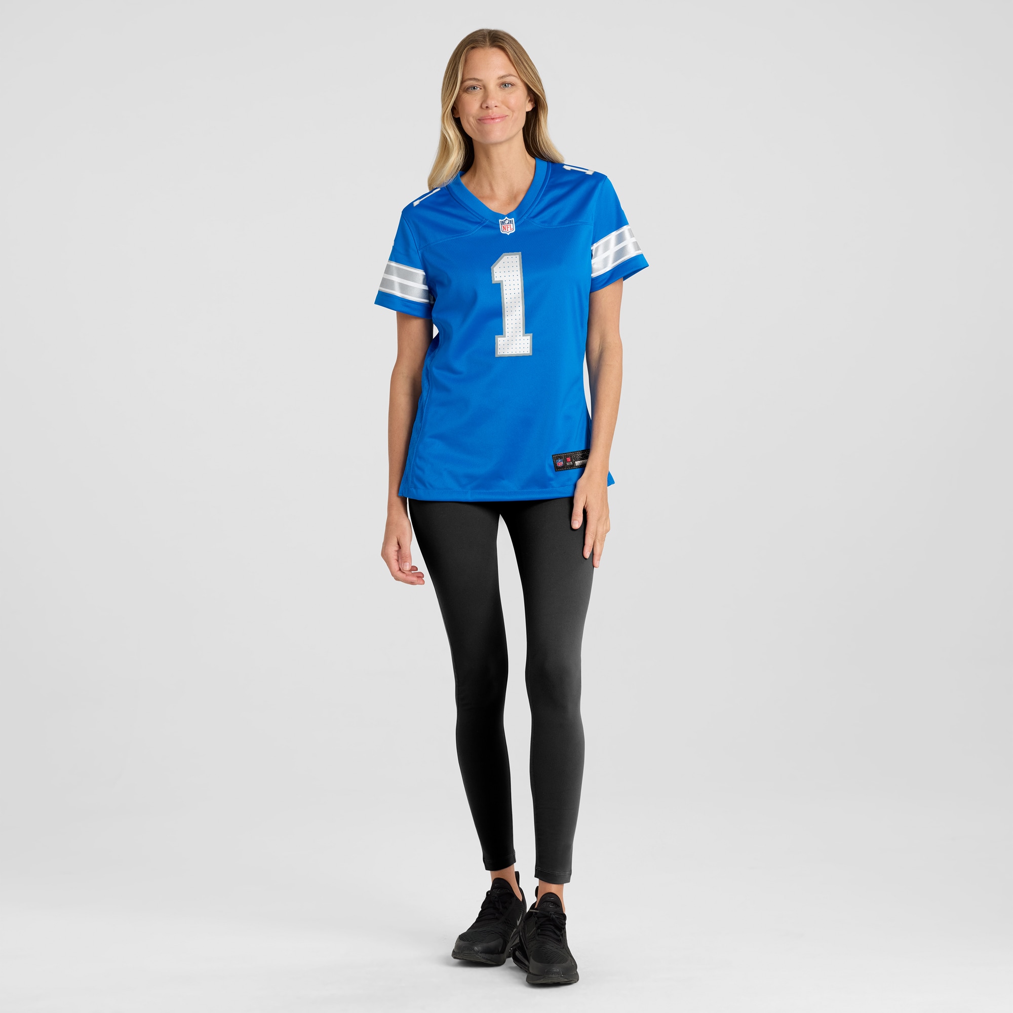 Detroit Lions Number #1 Detroit Lions Game Jersey - Men's - Image 4