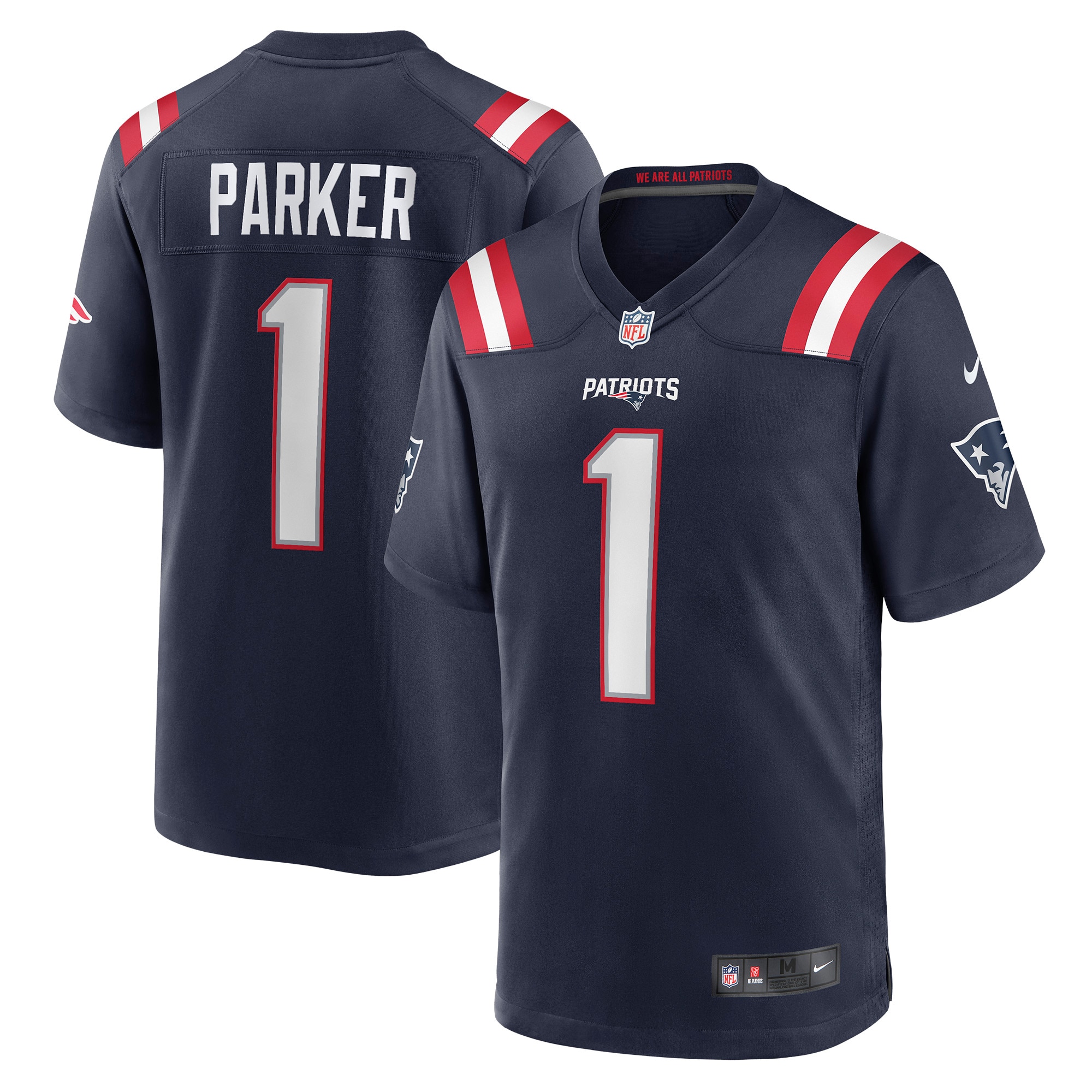 DeVante Parker New England Patriots Game Jersey - Men's