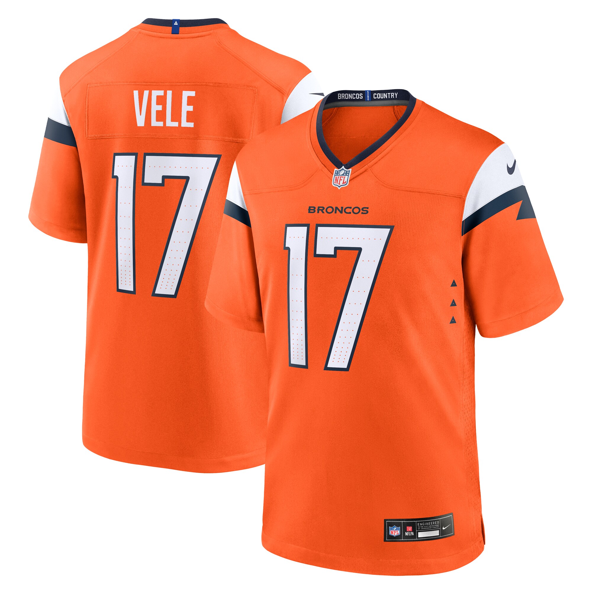 Devaughn Vele Denver Broncos Game Jersey - Men's