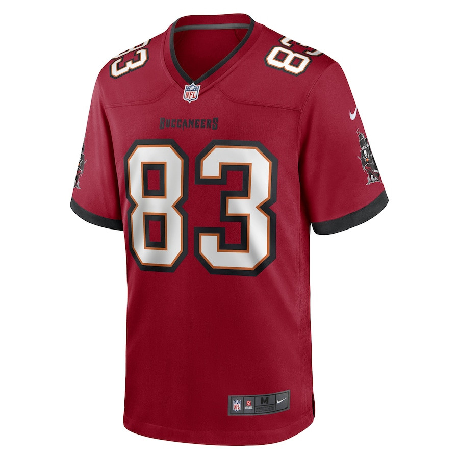 Alternative view of Deven Thompkins #83 Tampa Bay Buccaneers Game Jersey - Men's | Red