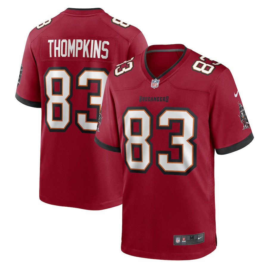 Deven Thompkins #83 Tampa Bay Buccaneers Game Jersey - Men's | Red