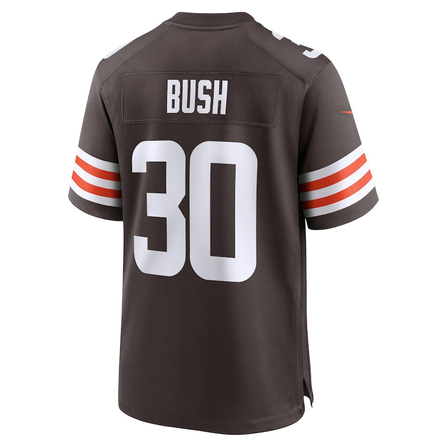Devin Bush #30 Cleveland Browns Game Jersey - Men's | Brown - Image 3