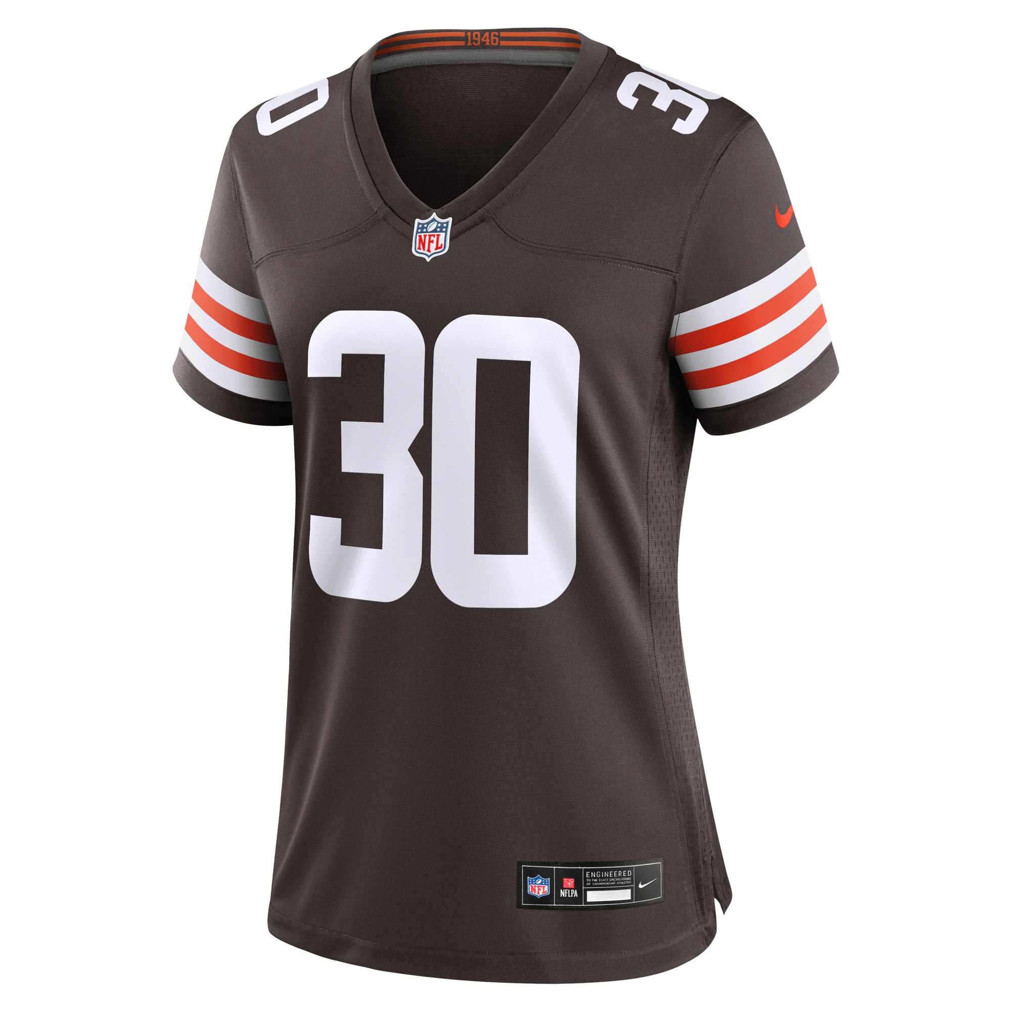 Alternative view of Devin Bush Cleveland Browns Game Jersey - Women's