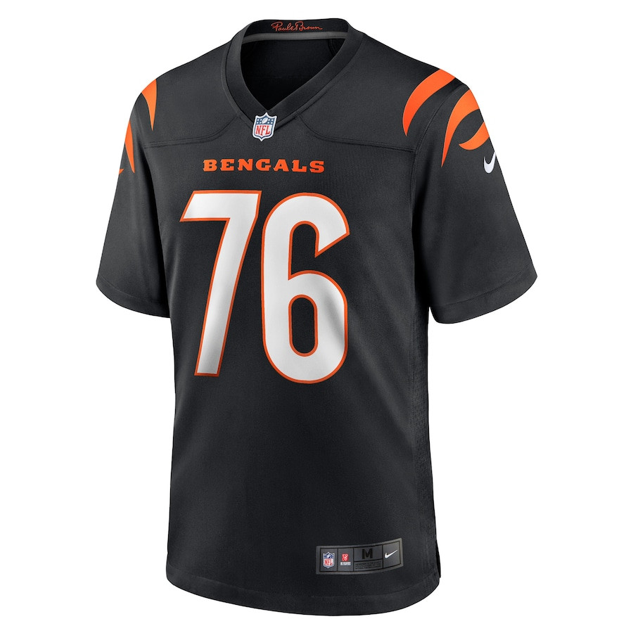 Alternative view of Devin Cochran #76 Cincinnati Bengals Game Jersey - Men's | Black