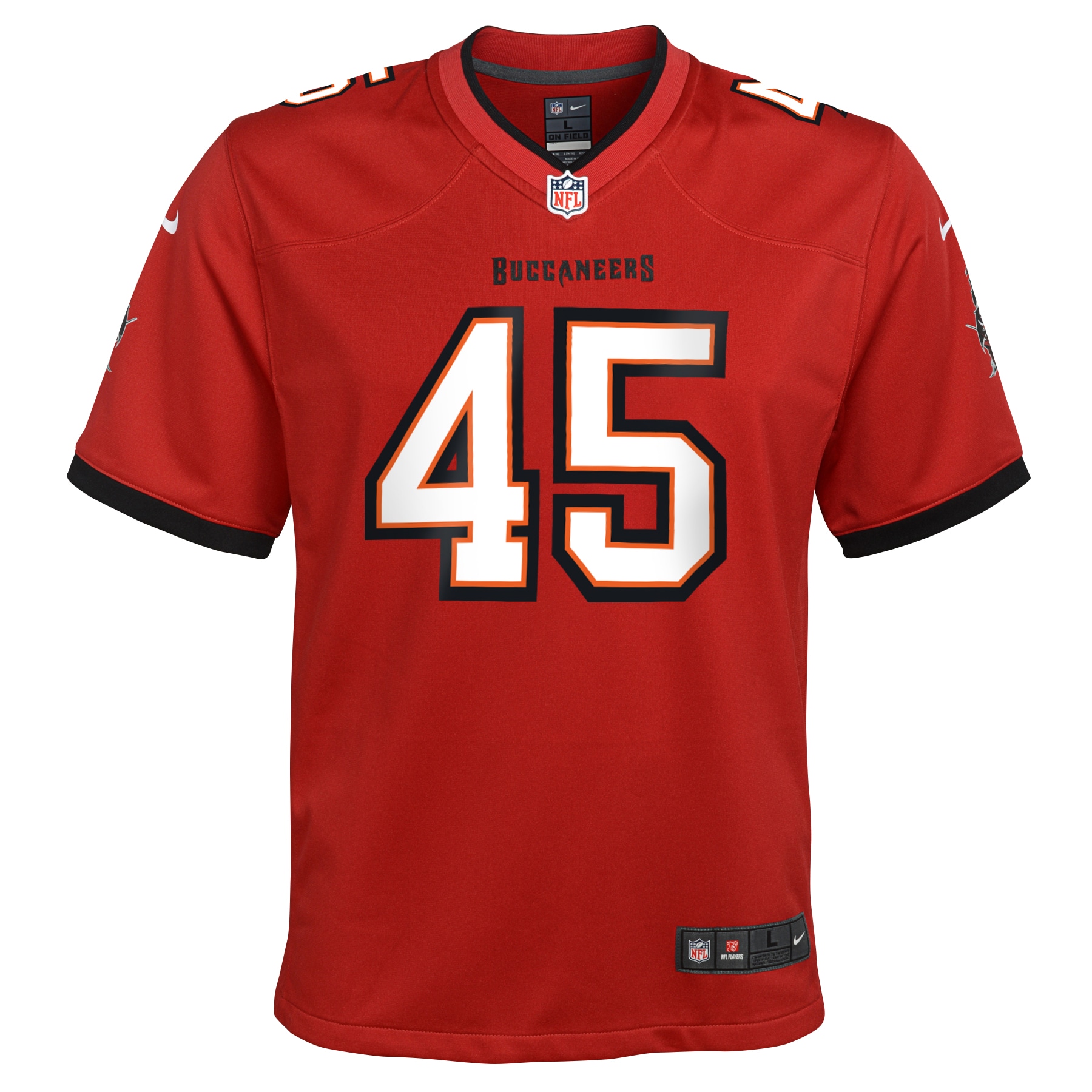Alternative view of Devin Tampa Bay Buccaneers Game Jersey - Youth