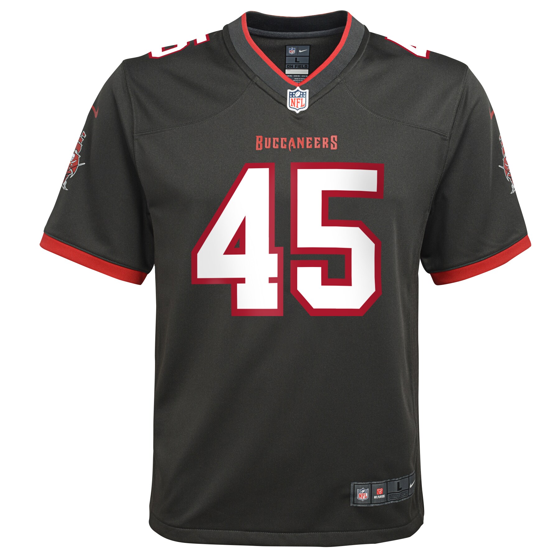 Alternative view of Devin Tampa Bay Buccaneers Game Jersey - Youth