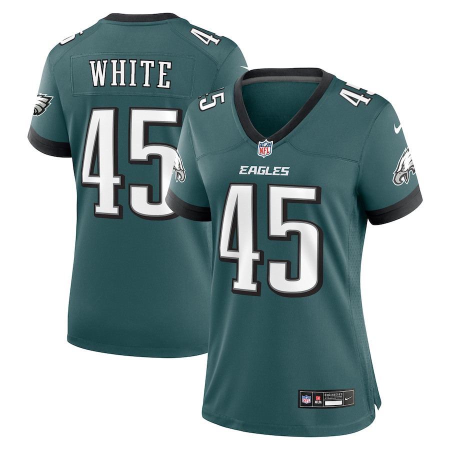 Devin White #45 Philadelphia Eagles Game Jersey - Women's | Midnight Green
