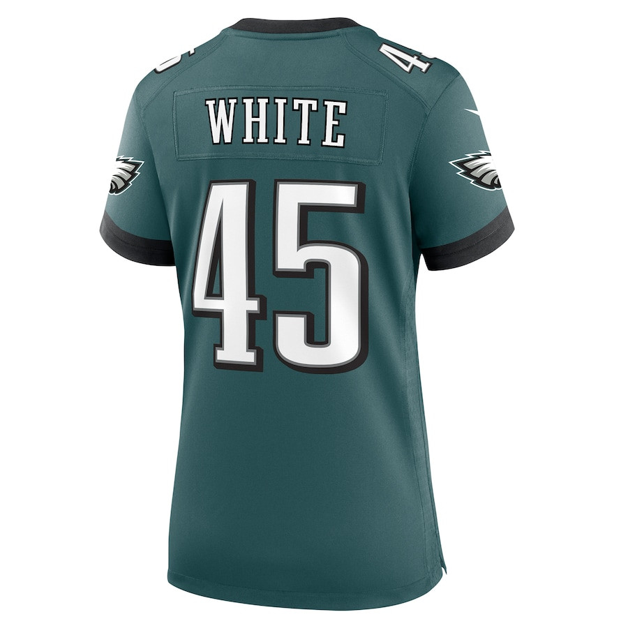 Devin White #45 Philadelphia Eagles Game Jersey - Women's | Midnight Green - Image 3