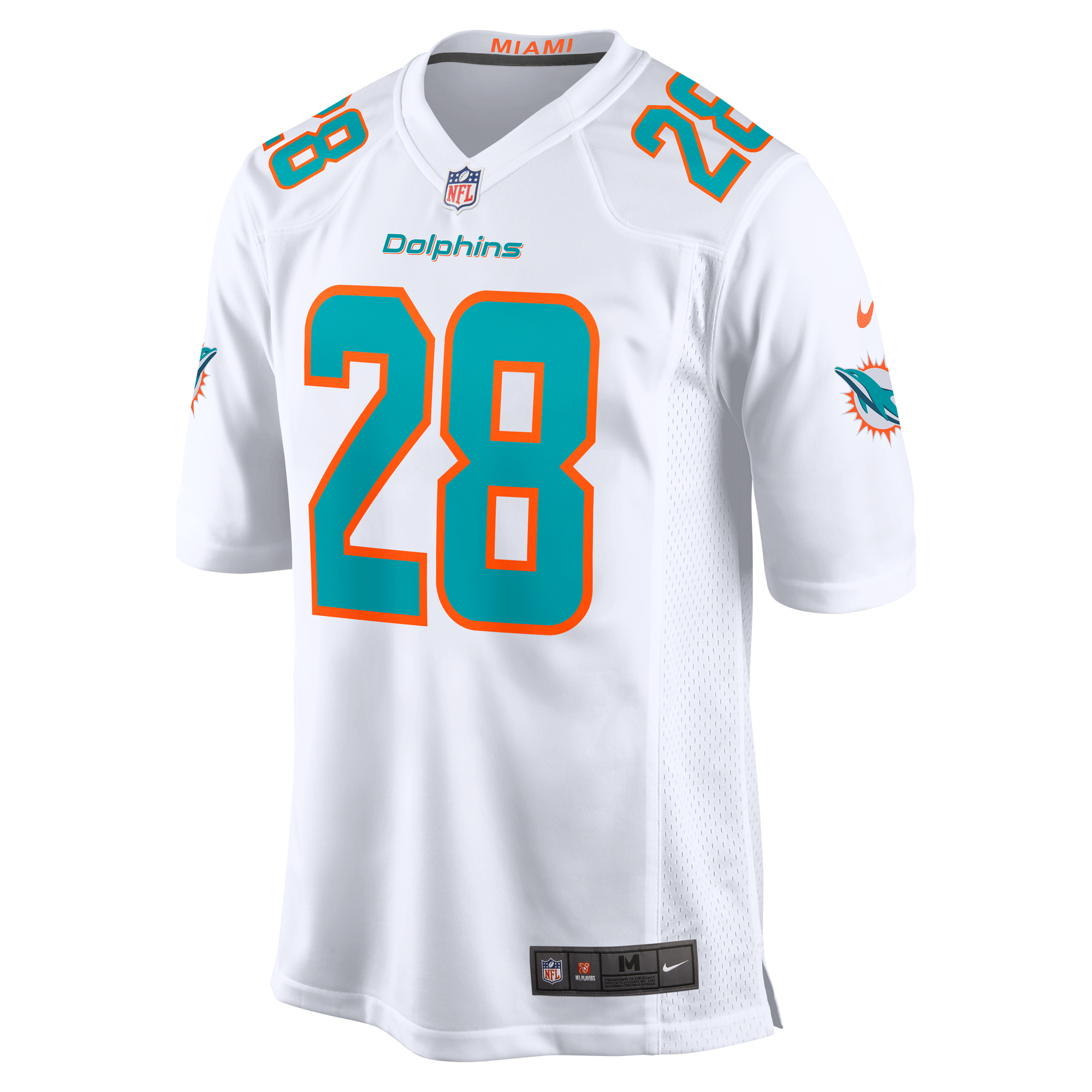 Alternative view of Devon Achane Miami Dolphins Game Jersey - Men's