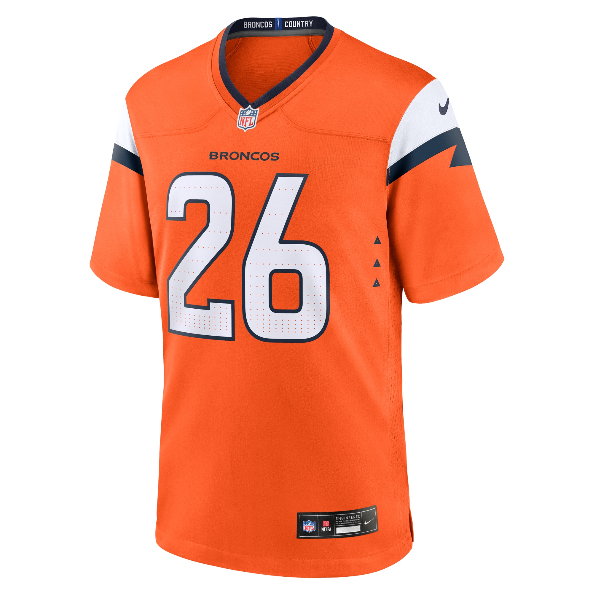 Alternative view of Devon Key Denver Broncos Game Jersey - Men's