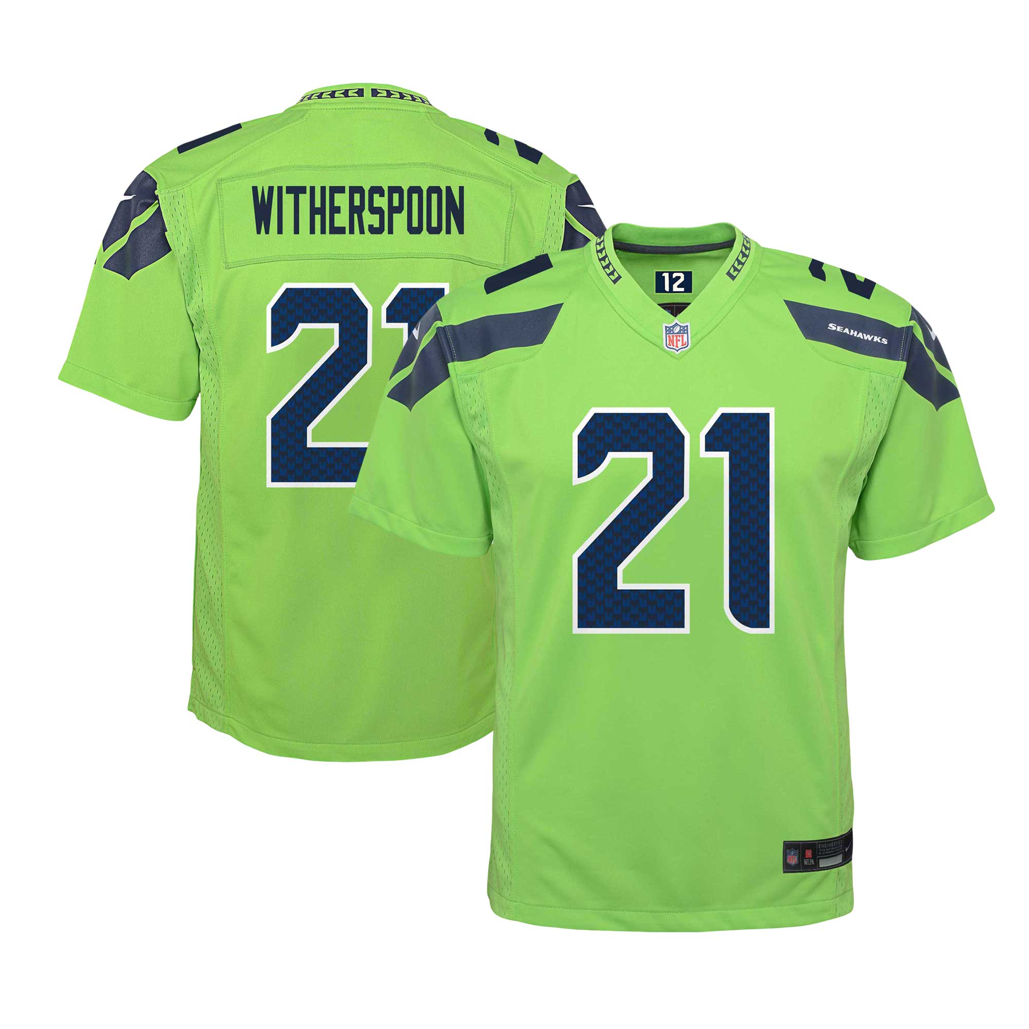 Devon Witherspoon Neon Seattle Seahawks Alternate Game Jersey - Youth