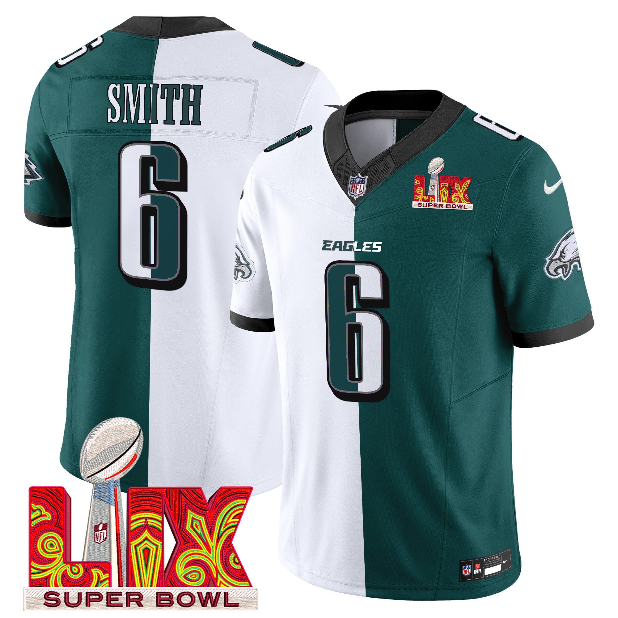 DeVonta Smith #6 Philadelphia Eagles Super Bowl Limited Jersey - Men's | Split