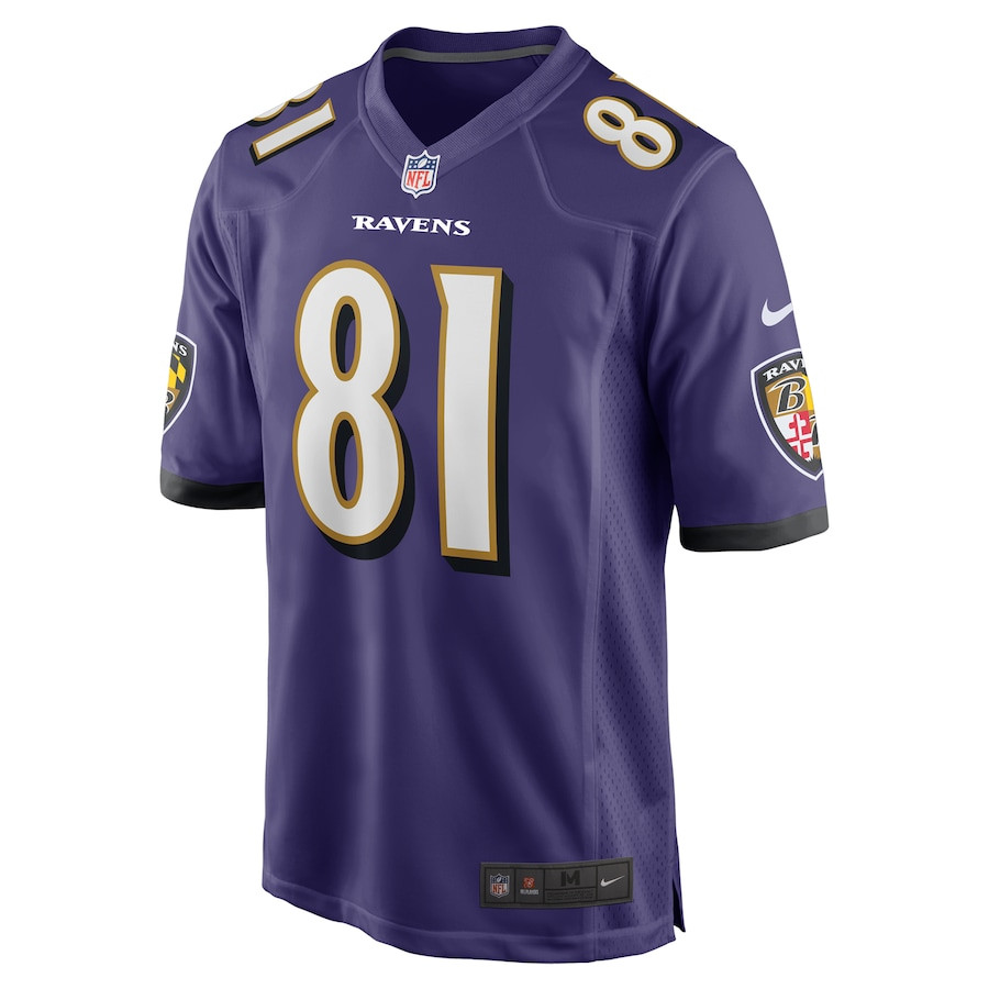 Alternative view of Devontez Walker #81 Baltimore Ravens Game Jersey - Men's | Purple