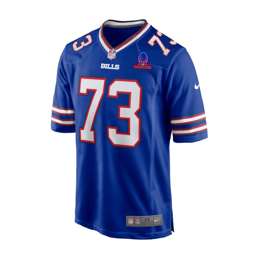 Alternative view of Dion Dawkins #73 Buffalo Bills Game Jersey - Men's | Royal