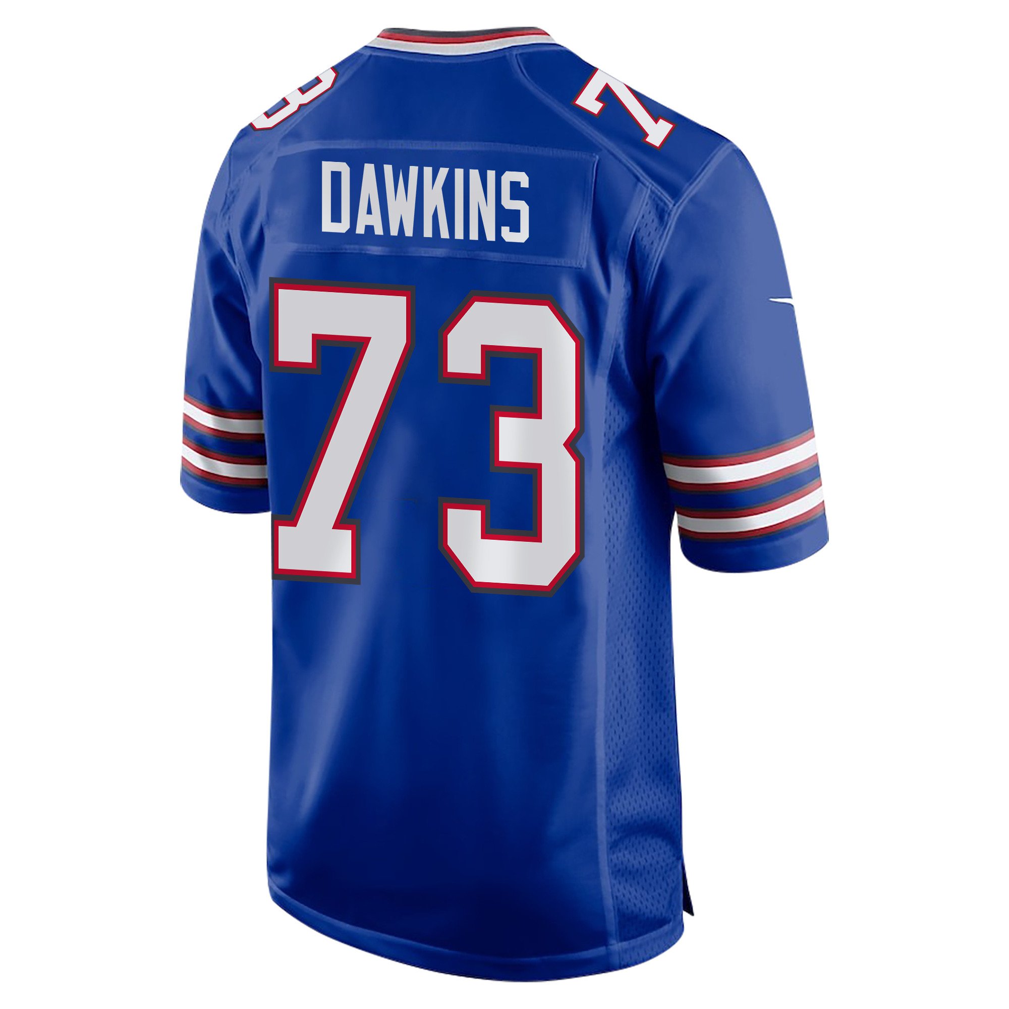 Alternative view of Dion Dawkins #73 Buffalo Bills Super Bowl LIX Champions Patch Game Jersey - Men's | Royal