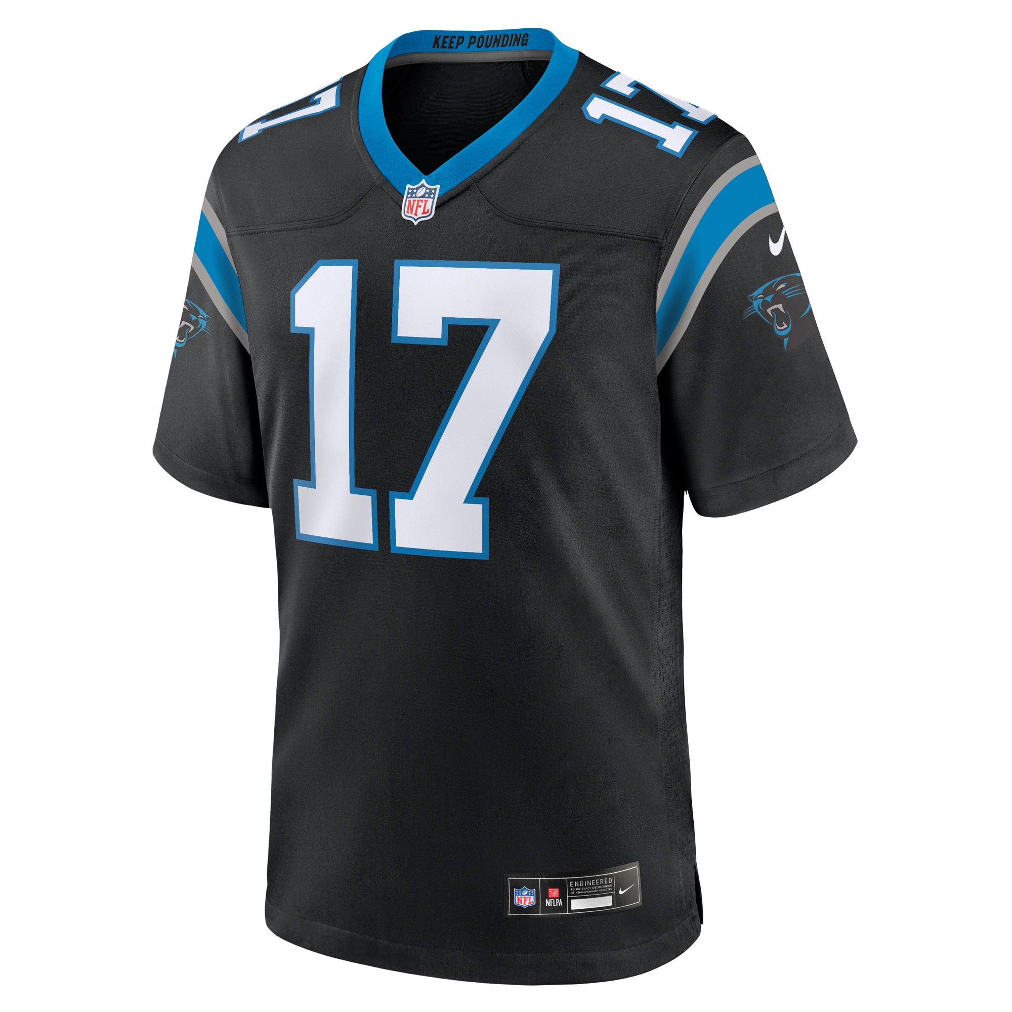 Alternative view of DJ Chark Jr. Carolina Panthers Game Jersey - Men's