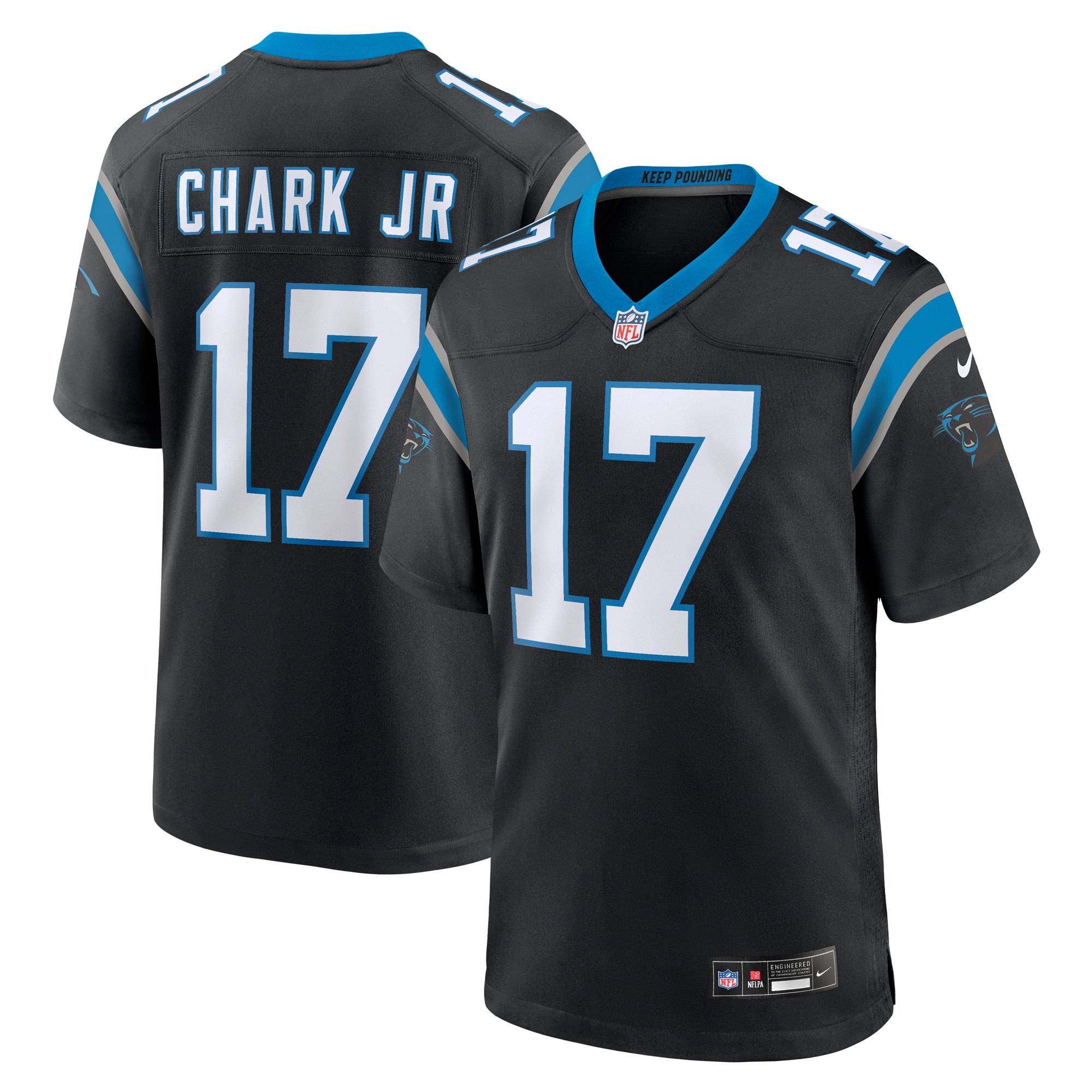 DJ Chark Jr. Carolina Panthers Game Jersey - Men's