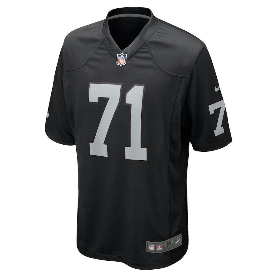 DJ Glaze #71 Las Vegas Raiders Game Jersey - Men's | Black - Image 2