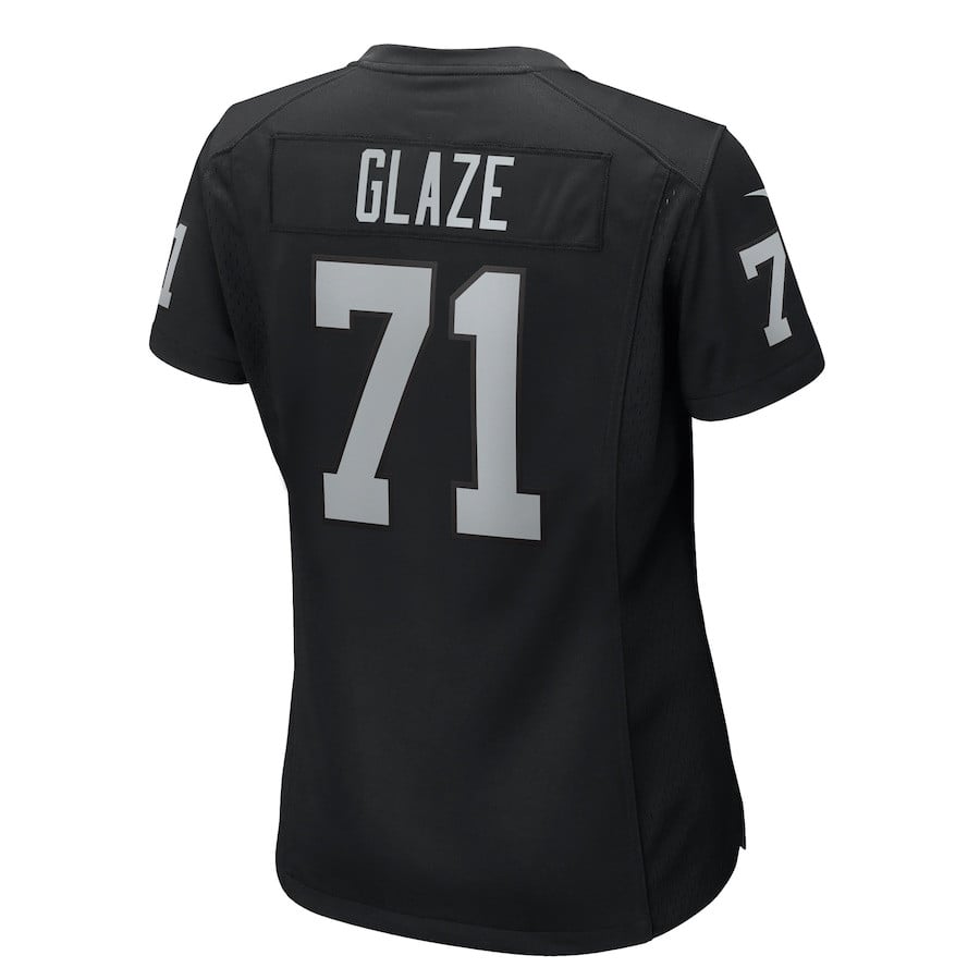 DJ Glaze #71 Las Vegas Raiders Game Jersey - Women's | Black - Image 3