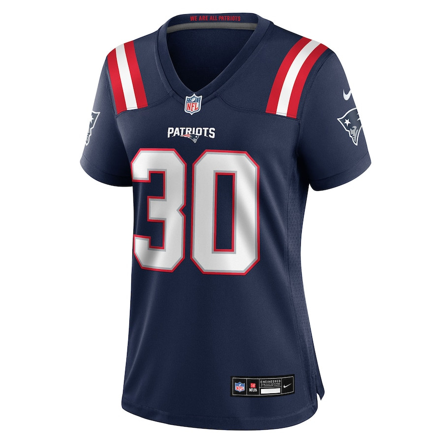Alternative view of D.J. James #30 New England Patriots Game Jersey - Women's | Navy