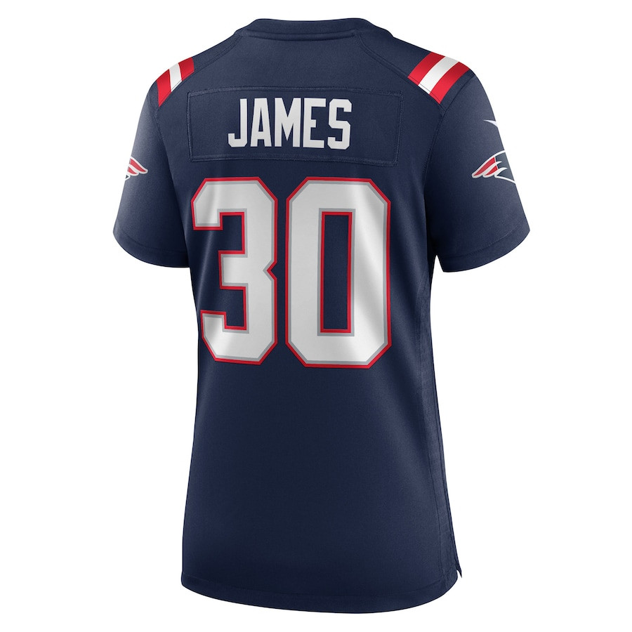 D.J. James #30 New England Patriots Game Jersey - Women's | Navy - Image 3