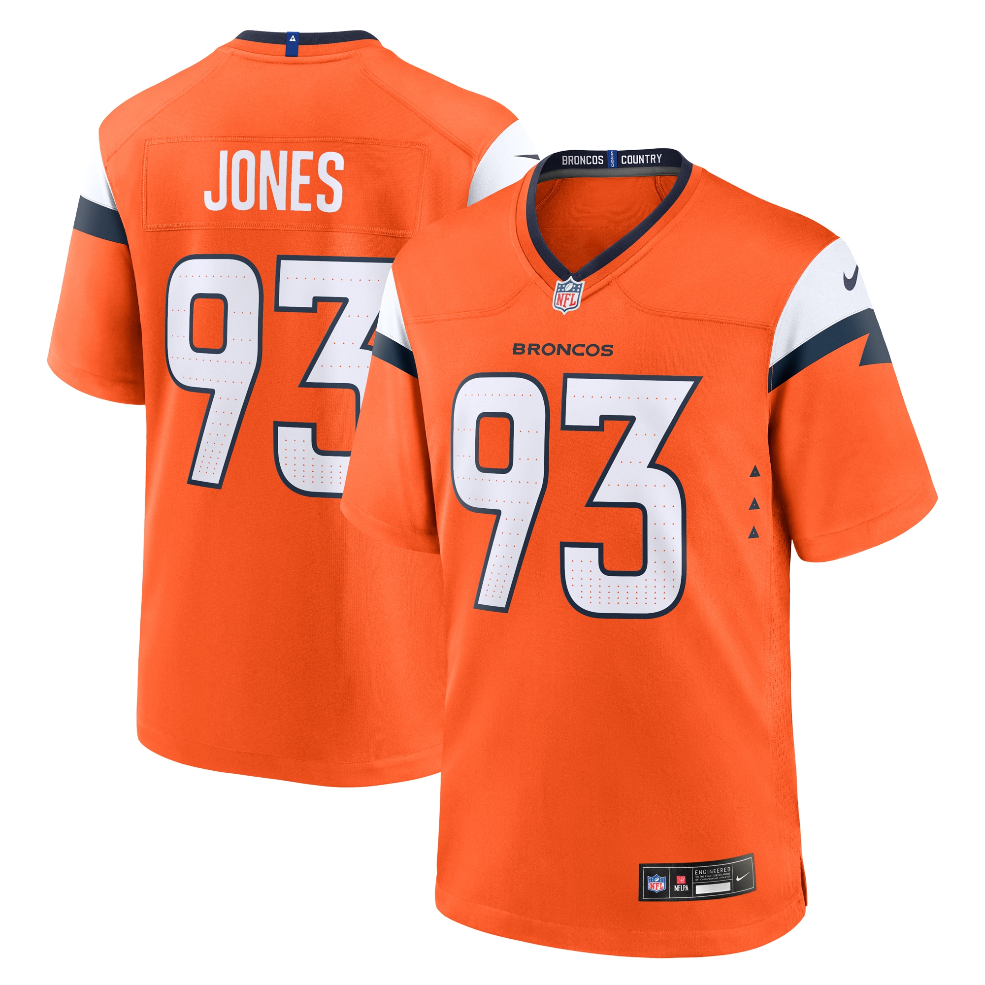 D.J. Jones Denver Broncos Game Jersey - Men's