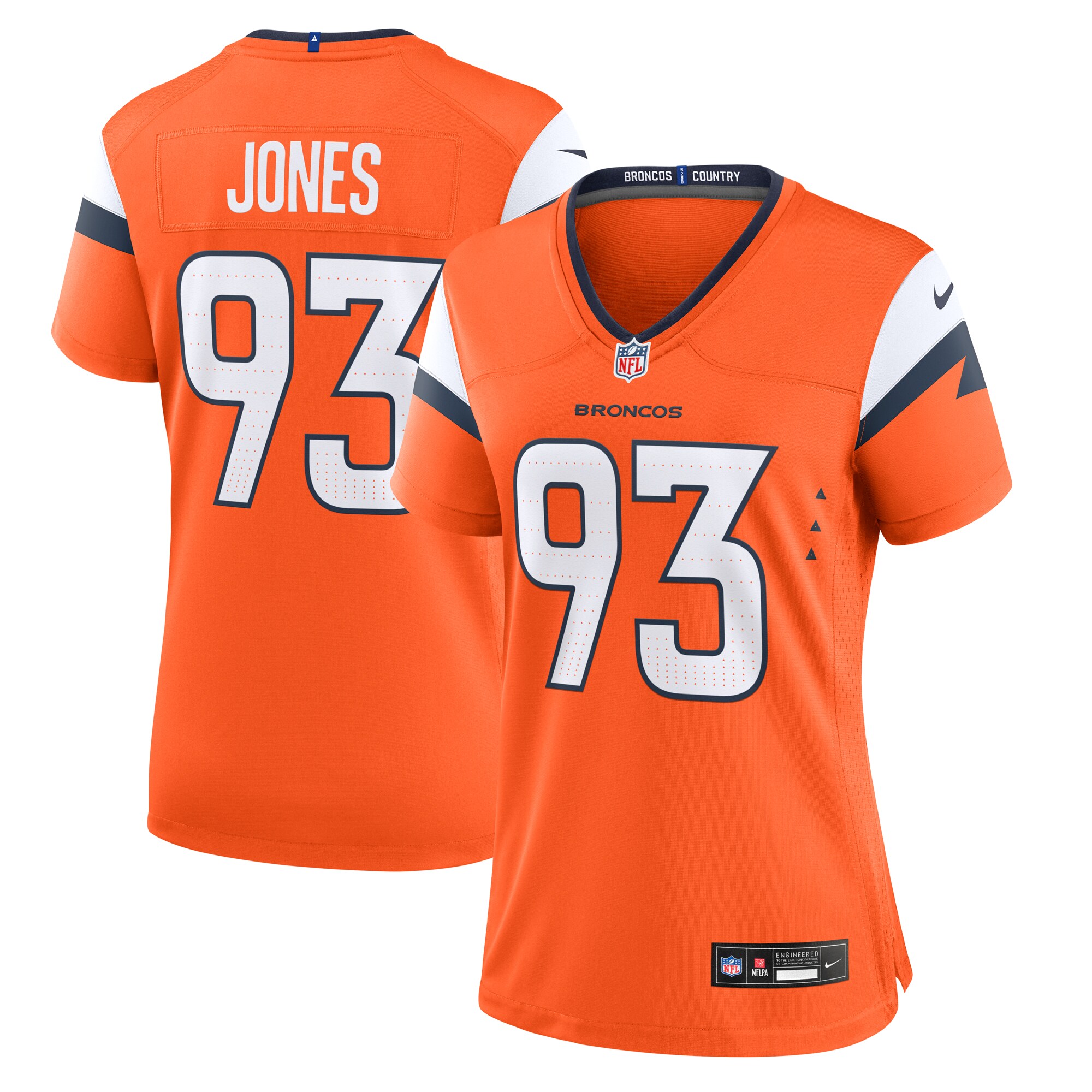 D.J. Jones Denver Broncos Game Jersey - Women's