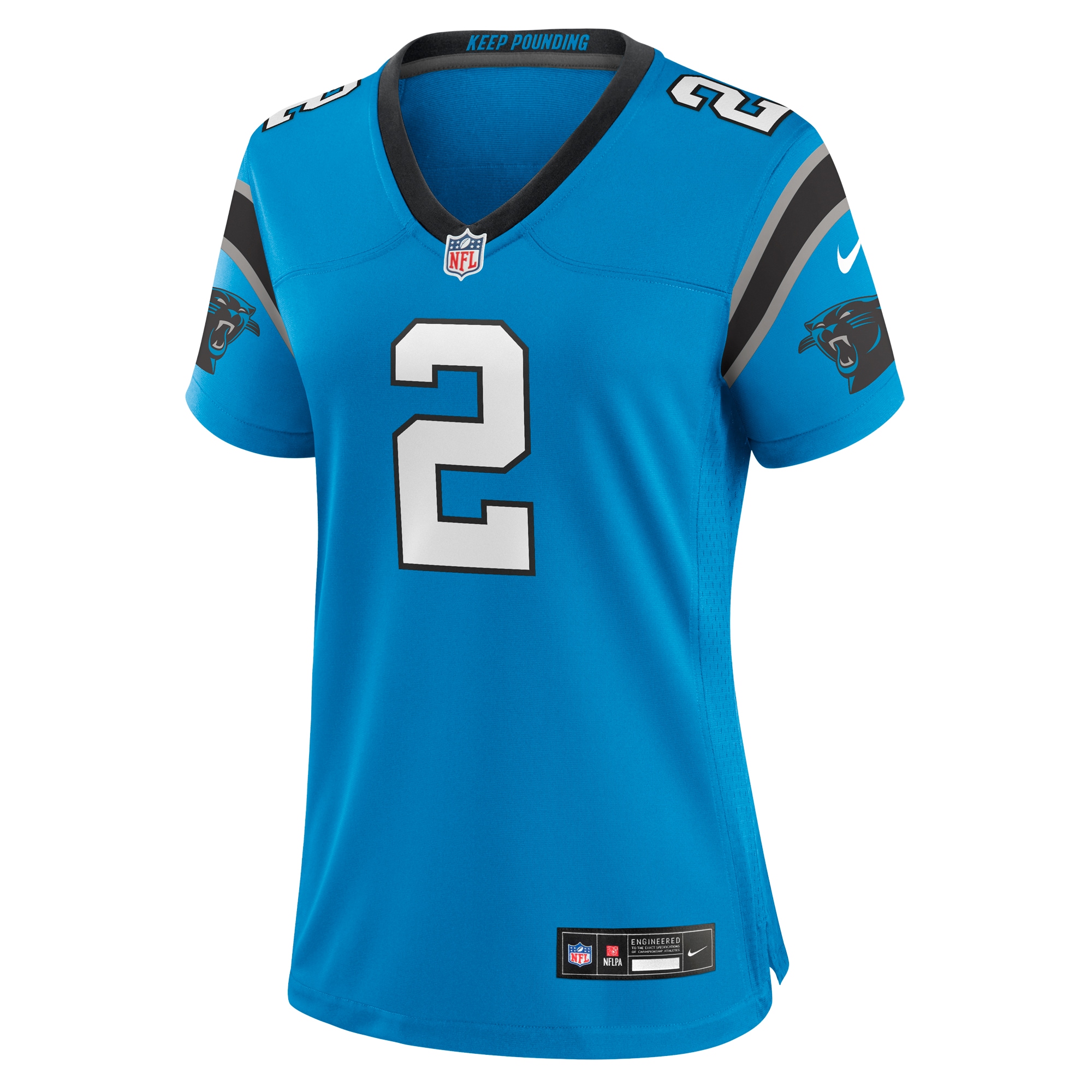 Alternative view of D.J. Moore Carolina Panthers Game Jersey - Women's