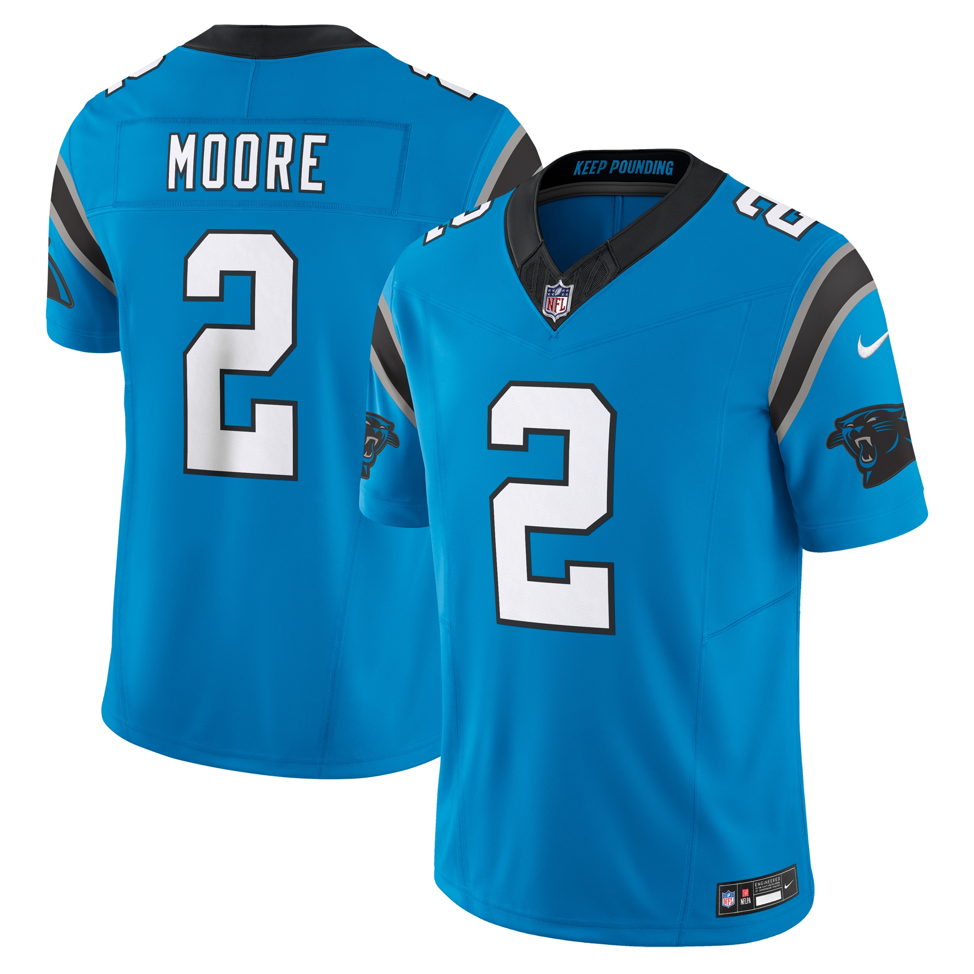 D.J. Moore Carolina Panthers Vapor F.U.S.E. Limited Jersey - Men's