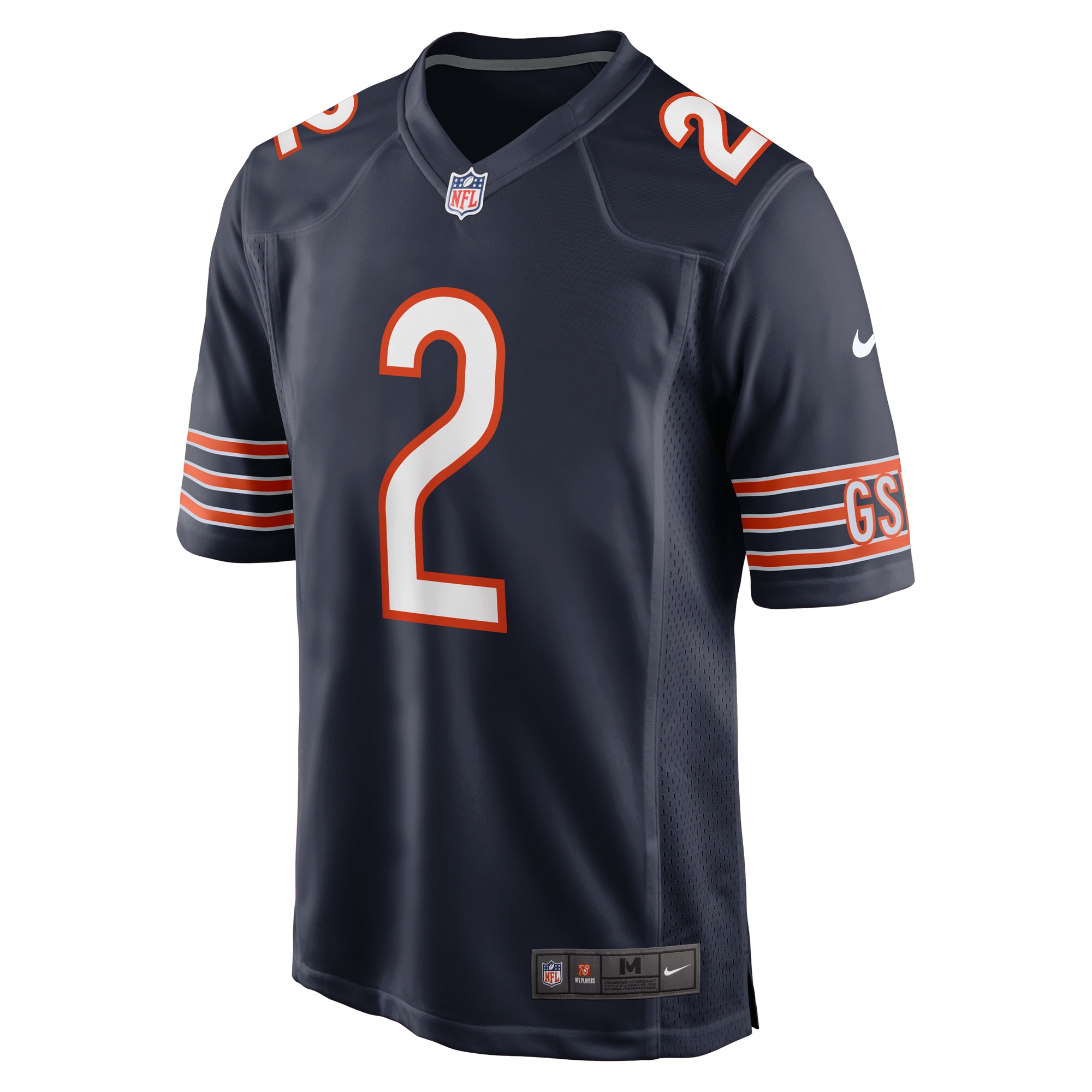 Alternative view of D.J. Moore Chicago Bears Game Jersey - Men's