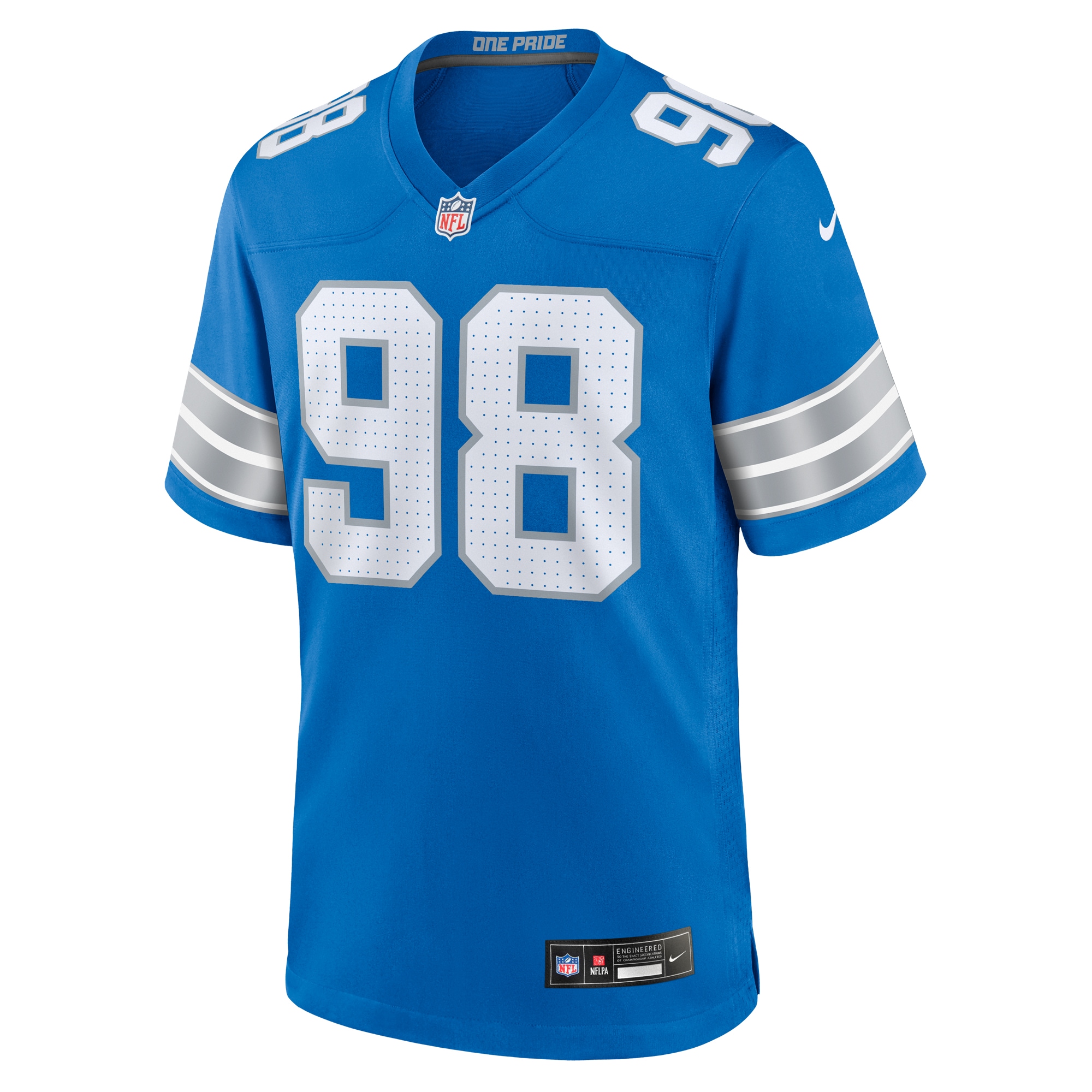 Alternative view of D.J. Reader Detroit Lions Game Jersey - Men's