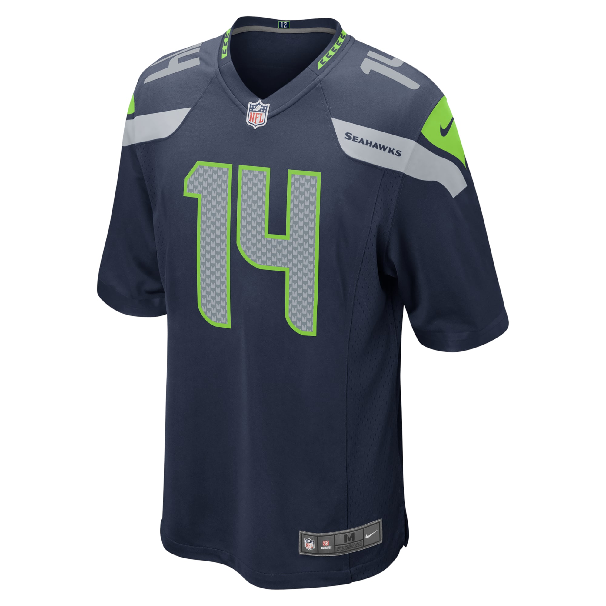 Alternative view of DK Metcalf Seattle Seahawks Game Jersey - Men's