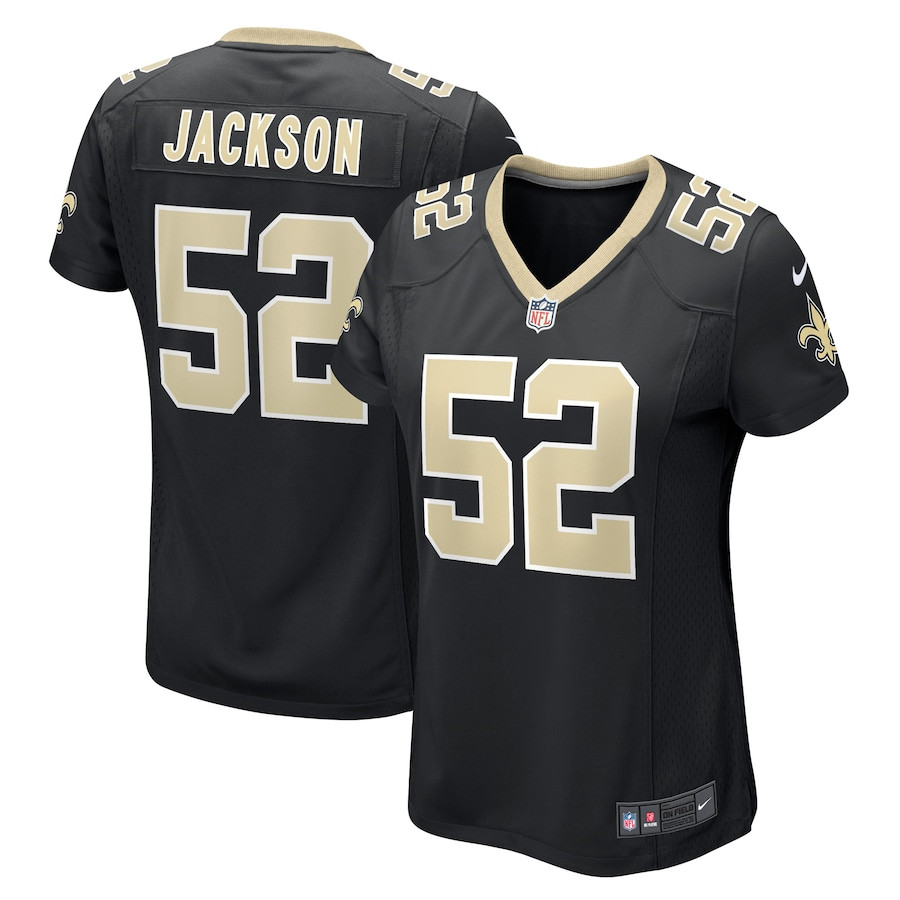 D'Marco Jackson #52 New Orleans Saints Game Jersey - Women's | Black