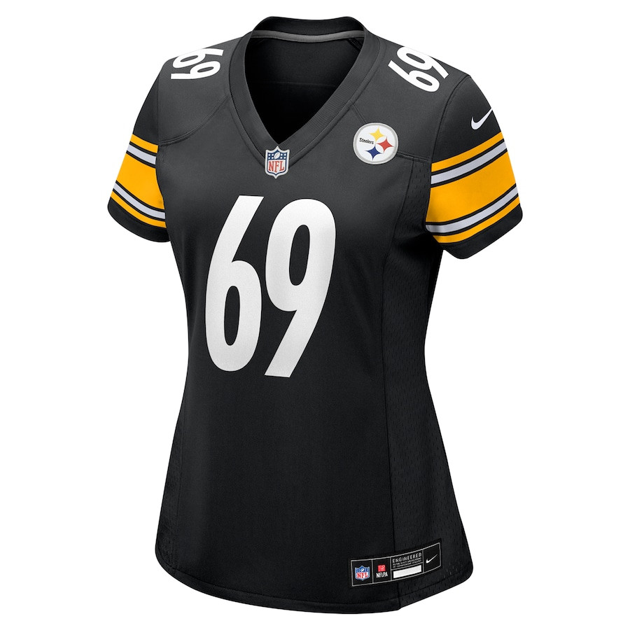 Alternative view of Domenique Davis #69 Pittsburgh Steelers Game Jersey - Women's | Black
