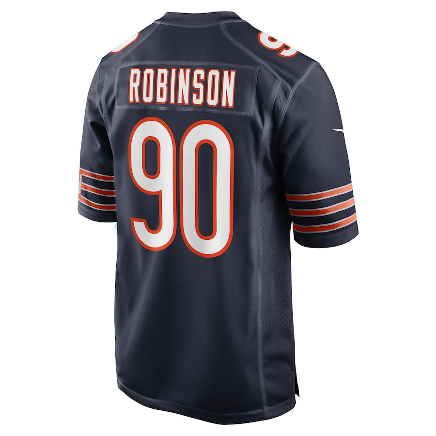 Dominique Robinson #90 Chicago Bears Game Jersey - Men's | Navy - Image 3